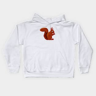 Nibbling Squirrel Kids Hoodie